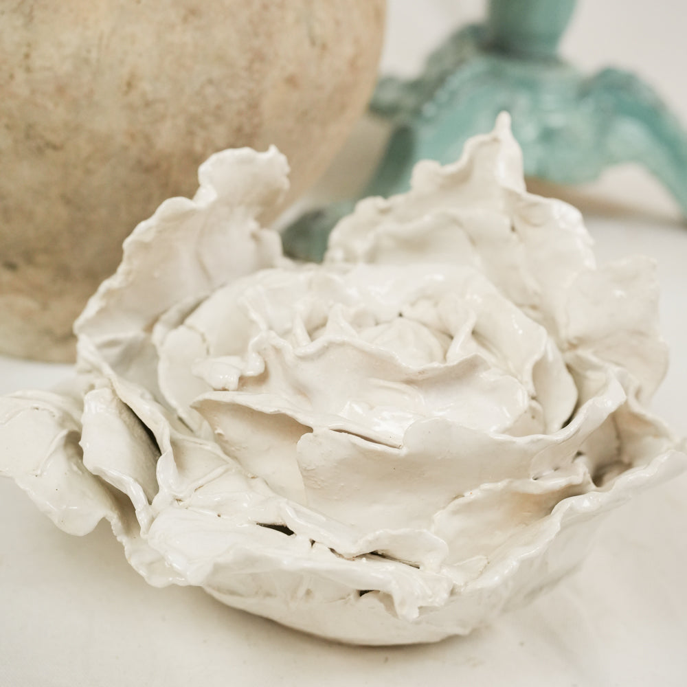 Chic elegant terracotta cabbage form