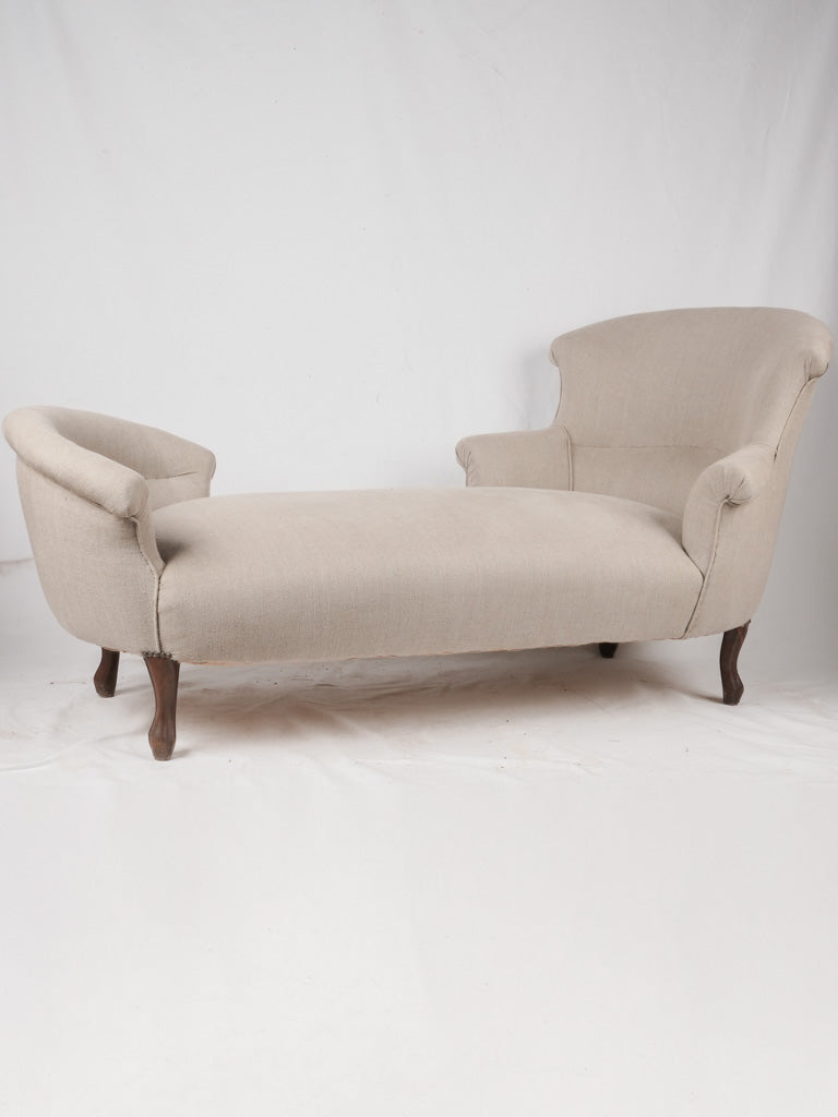 Louis Philippe chaise longue méridienne 69¼"