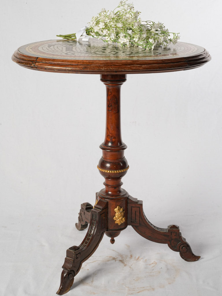 Antique ochre terracotta cocktail table