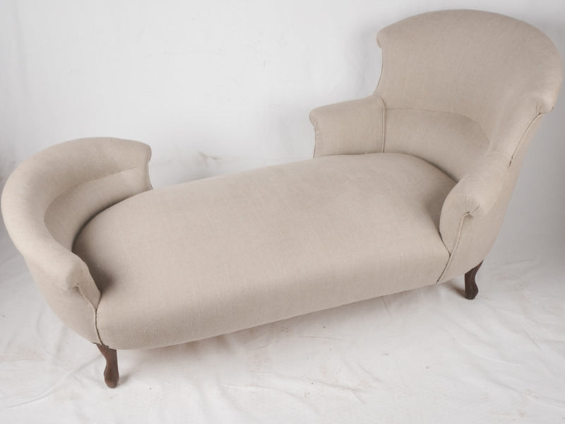 Louis Philippe chaise longue méridienne 69¼"