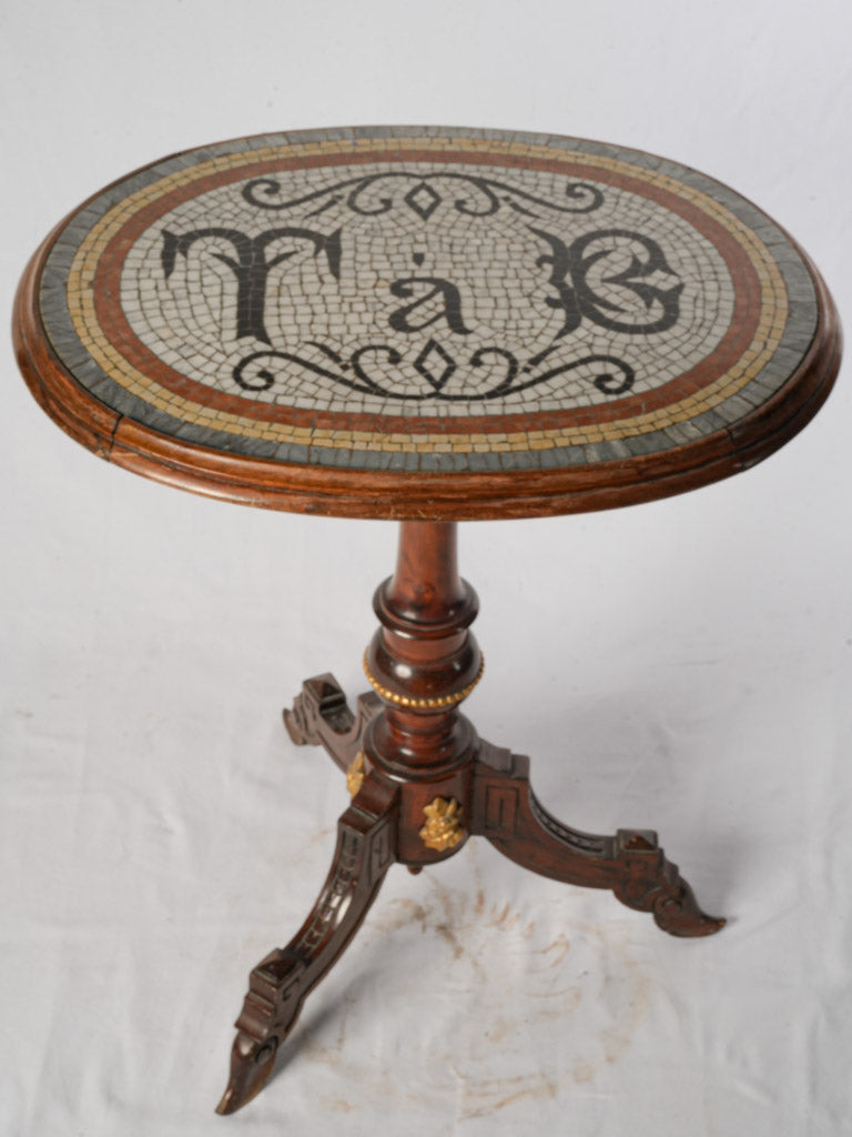 Decorative scroll mahogany accent piece