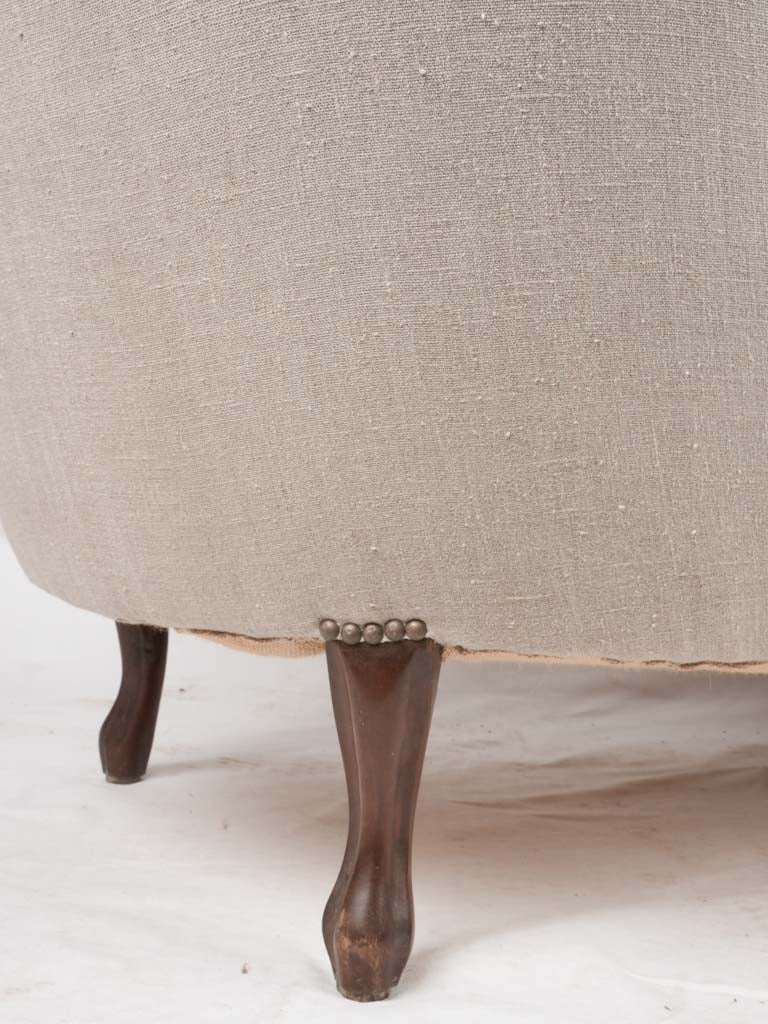 Louis Philippe chaise longue méridienne 69¼"