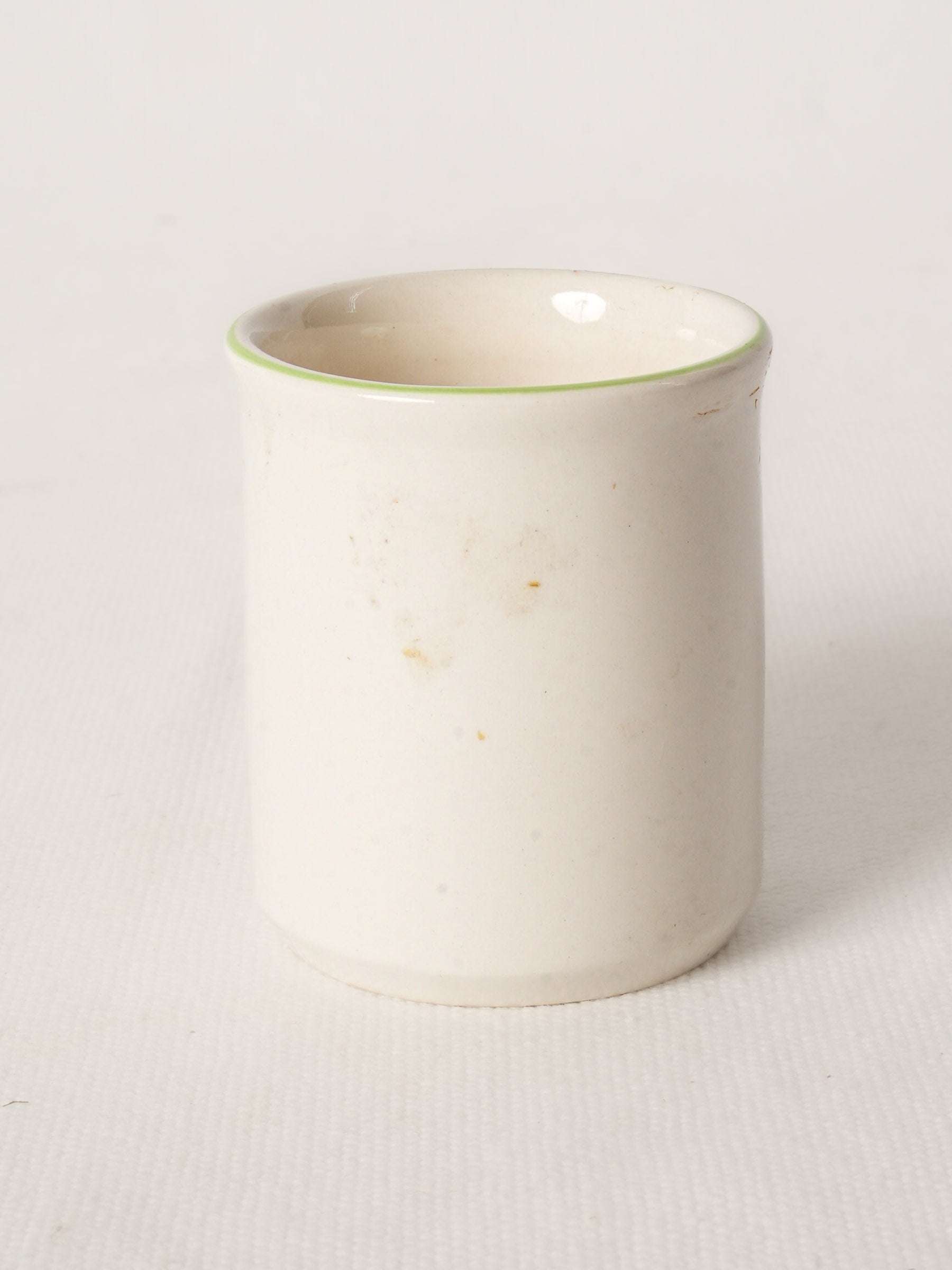 Ceramic Espresso Cup with Green Butterfly Handle