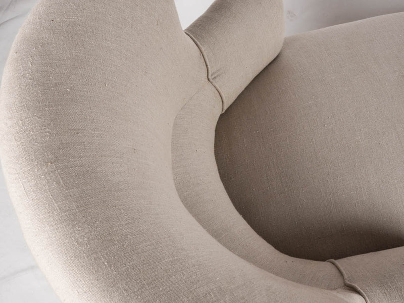Louis Philippe chaise longue méridienne 69¼"