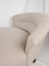 Louis Philippe chaise longue méridienne 69¼"