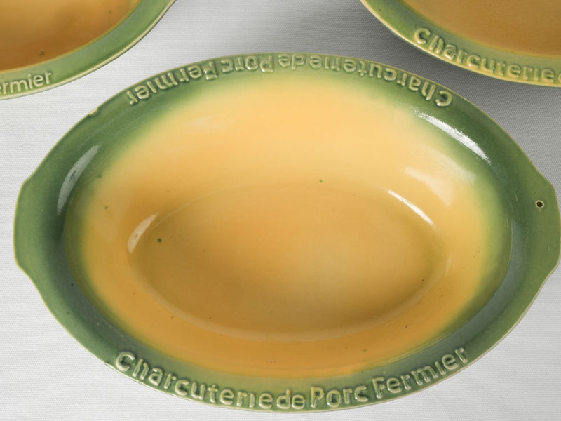 Authentic vintage French chef's sauce dishes