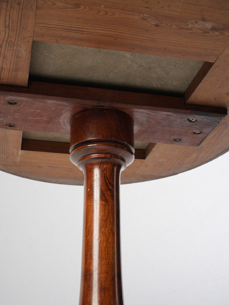 Timeless patina finish side table