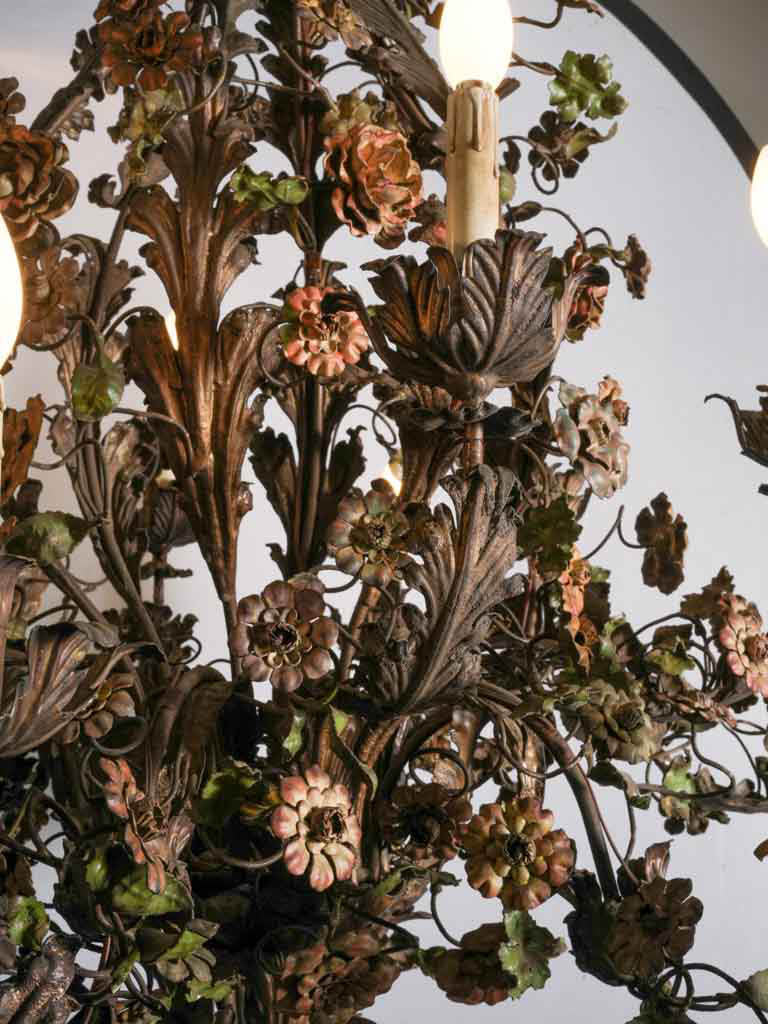 Ornate scrolling branch chandelier