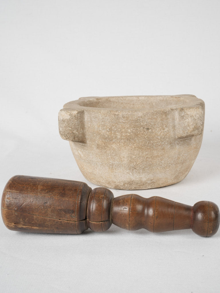 Vintage stone mortar with pestle