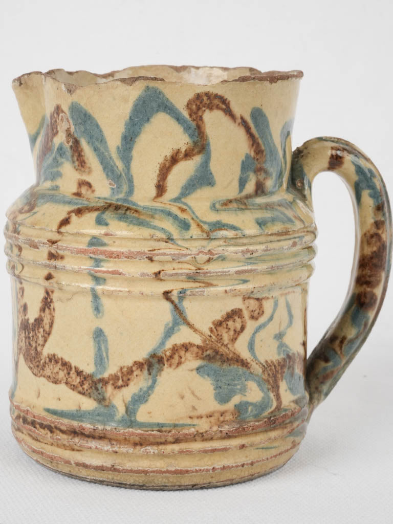 Charming pale-yellow coal heating pot