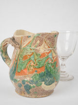 Early 20th-century colorful ceramic jug