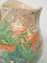 Eclectic jaspe finish antique jug