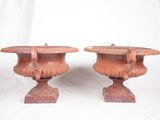 Historical Chambord style iron urns