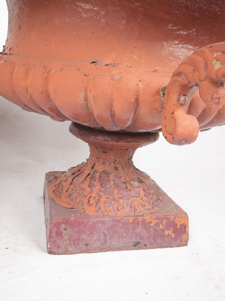 Elegant weathered French ornamental urns