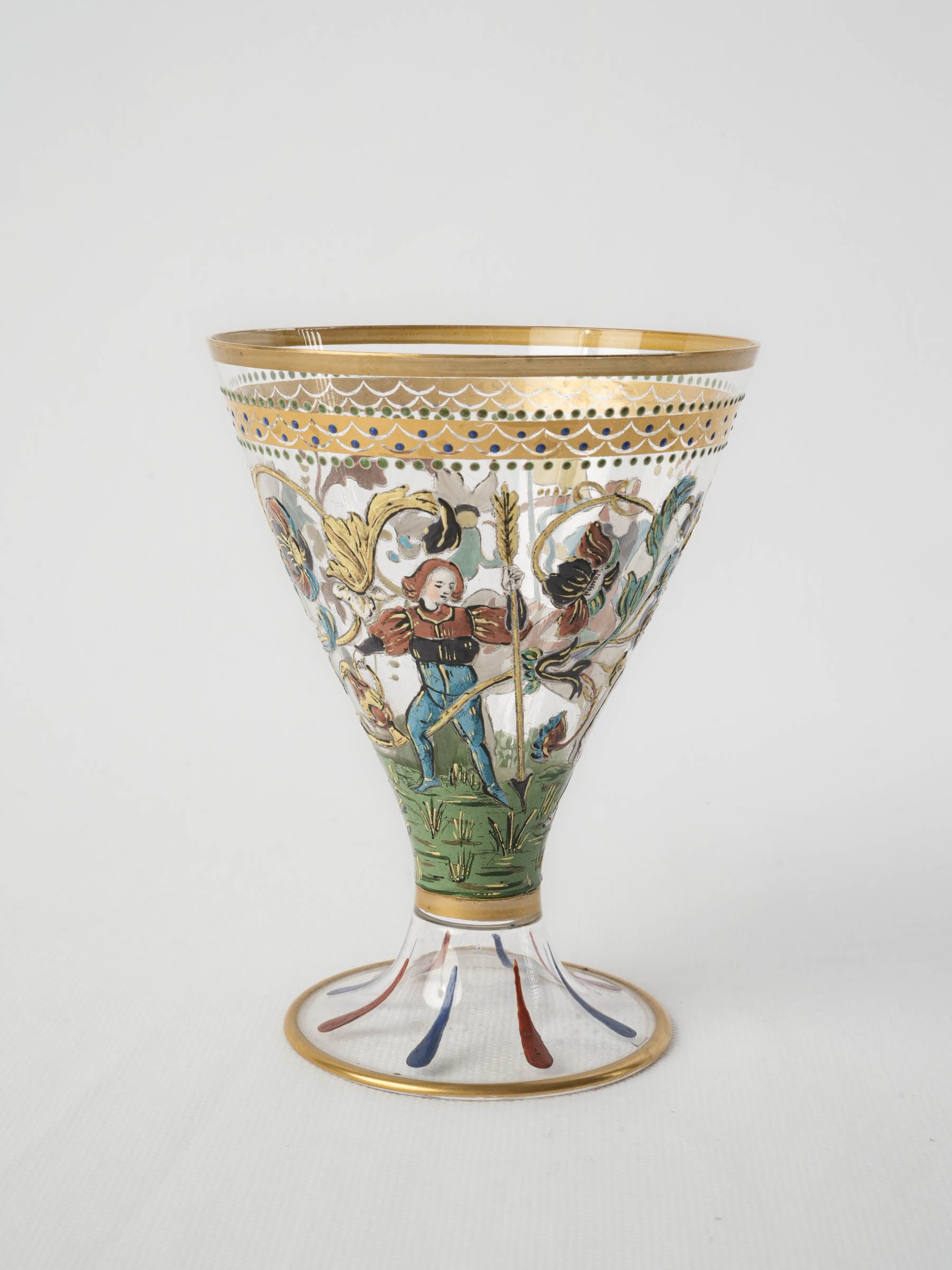 Renaissance-style blown glass masterpiece  