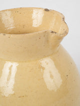 Traditional glazed French countryside ceramic jug