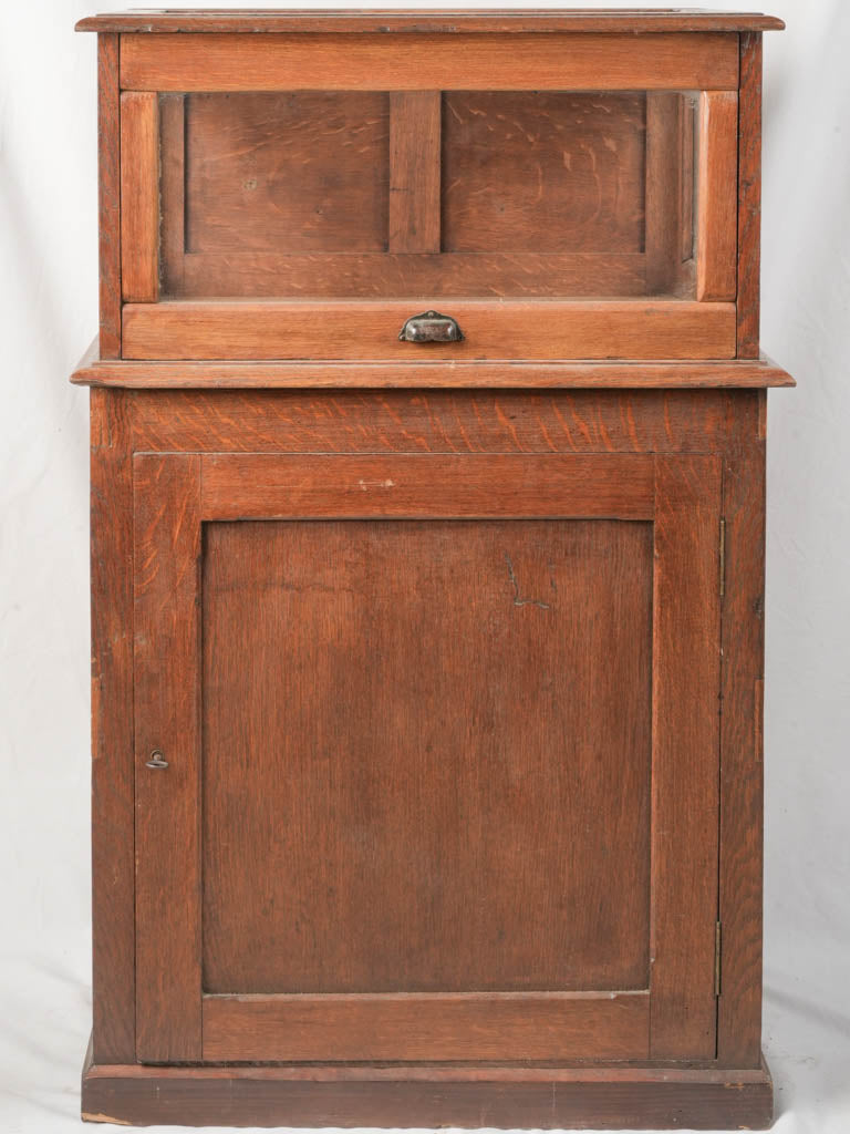 Rustic French brasserie cabinet