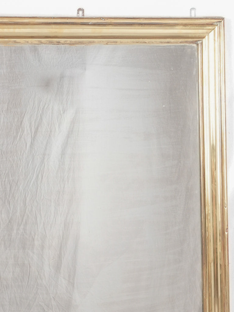 Late 19th century French bistro mirror - brass 46" x 33½"