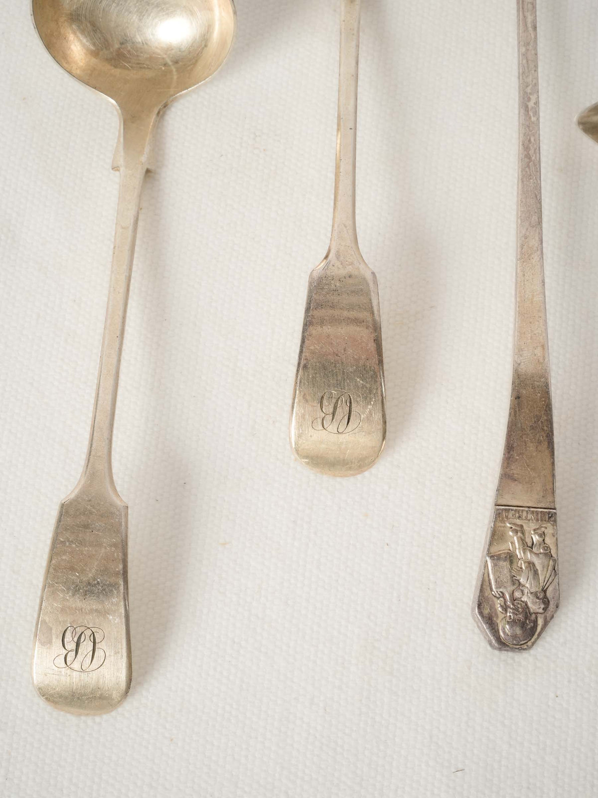 Set of French Silver-Plated Ladles and Serving Spoons