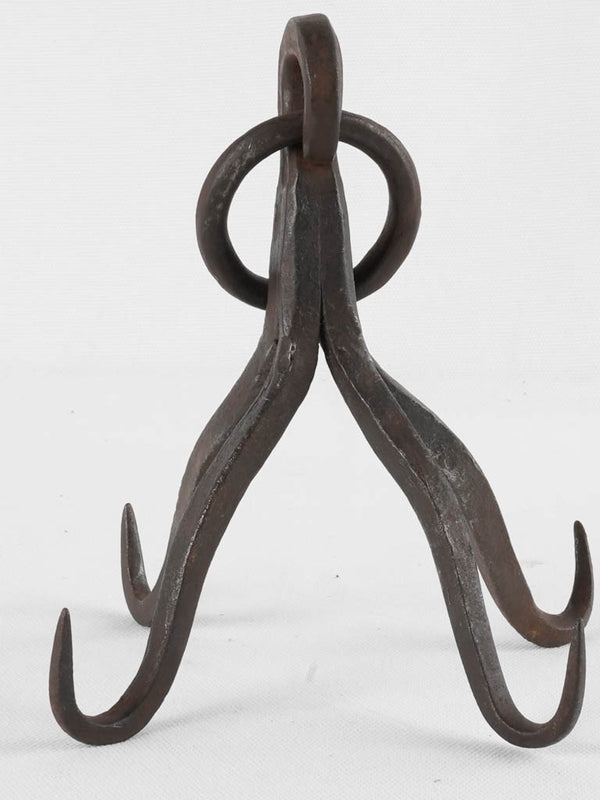 18th century charcuterie hooks - wrought iron 6"