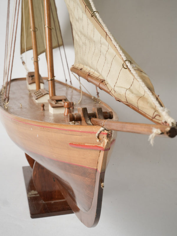 Charming, nostalgic French wooden yacht