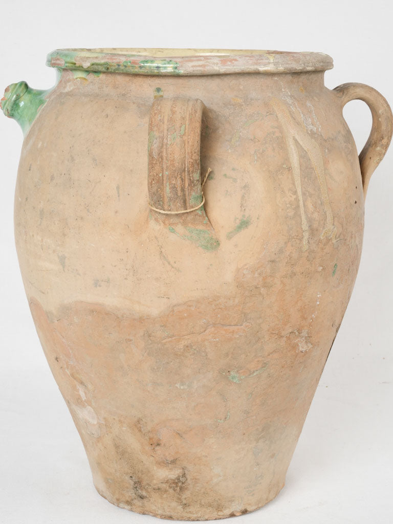 Old French Olive Oil Container