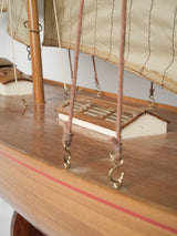 Antique France wooden sailing yacht