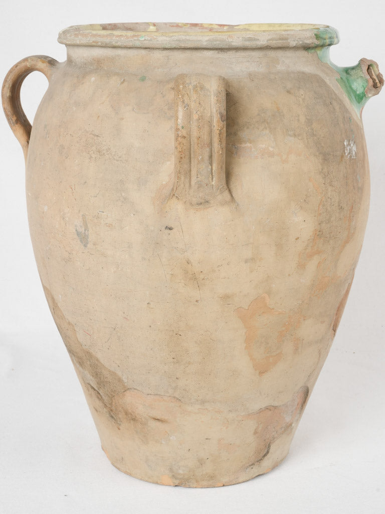 Rustic Green Glaze Olive Oil Pot