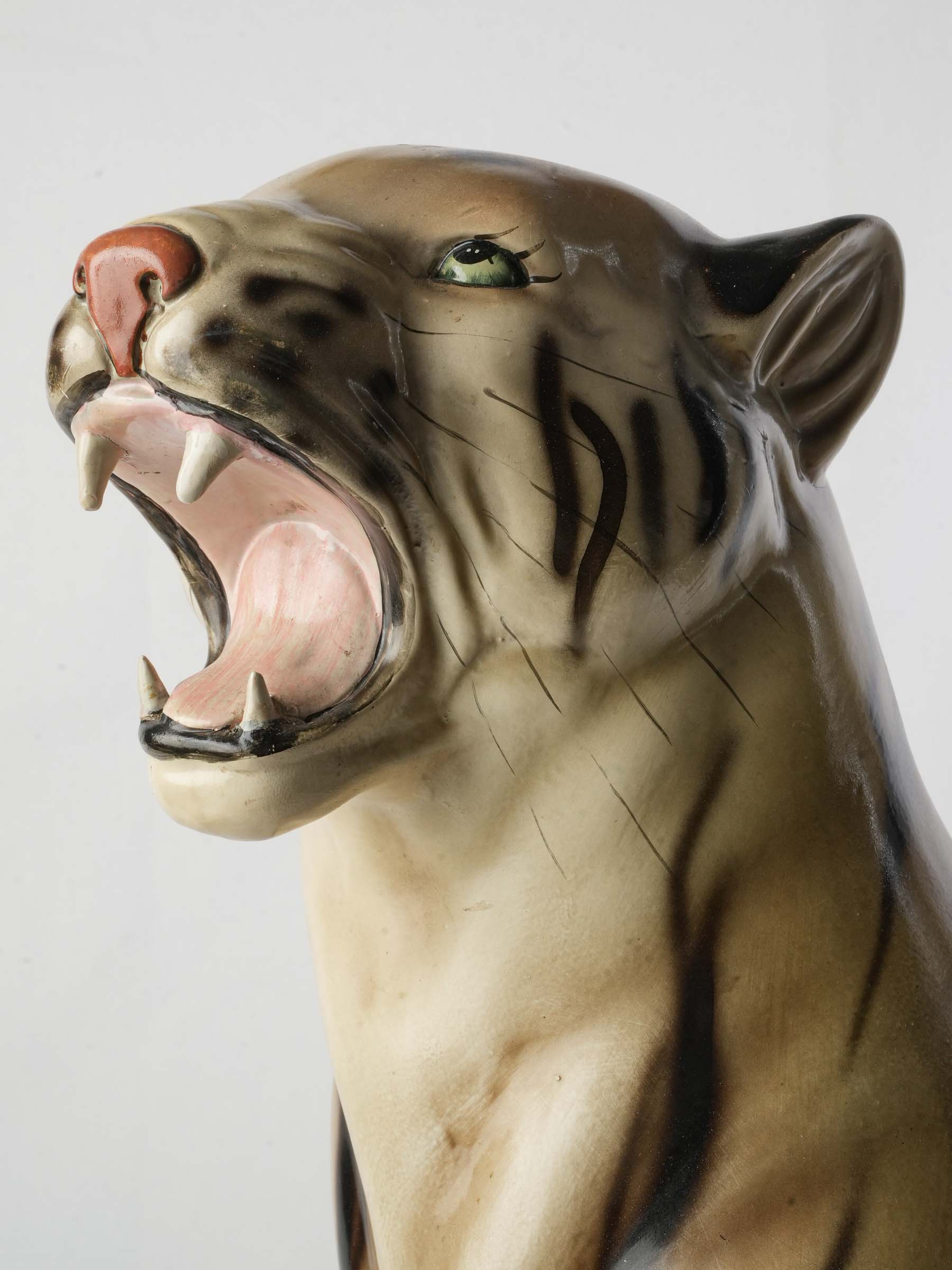 Hollywood Regency style tiger statue