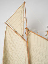 Rustic France wooden sailboat model