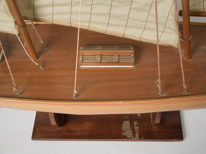 Charming vintage French yacht model