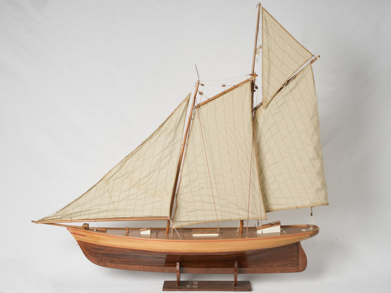 Traditional French wooden sailing vessel