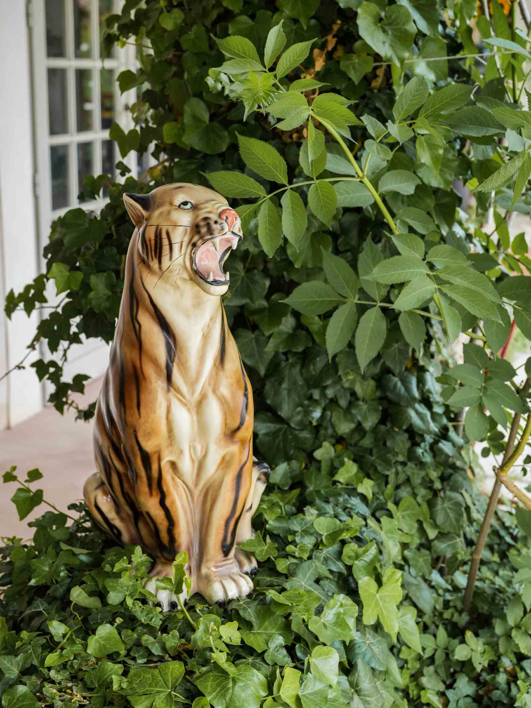 Naturalistic 1970s tiger figurine