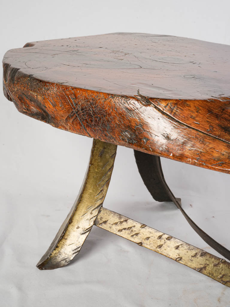 Glossy finished artisan table