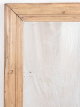 1940s rectangular French mirror w/ oak frame 45" x 39"