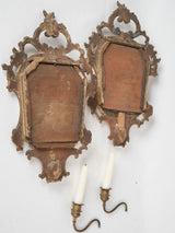 Stylish 18th Century Gilded Candle Sconces