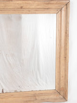 1940s rectangular French mirror w/ oak frame 45" x 39"