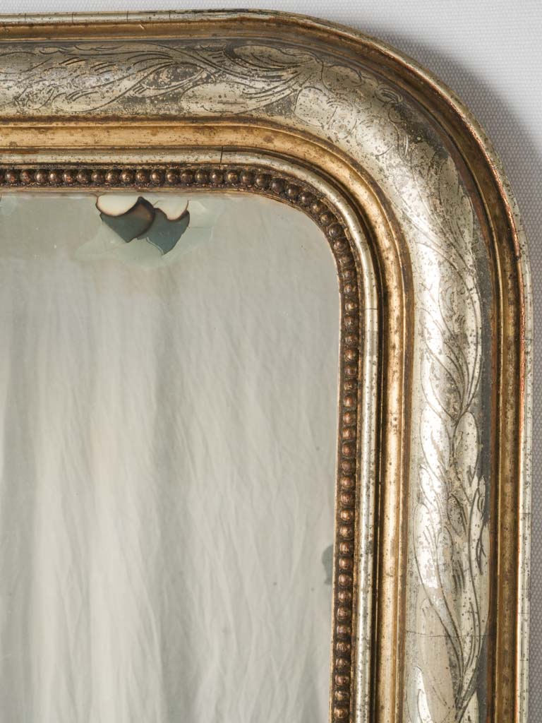 Ornate Floral Carved Wooden Mirror