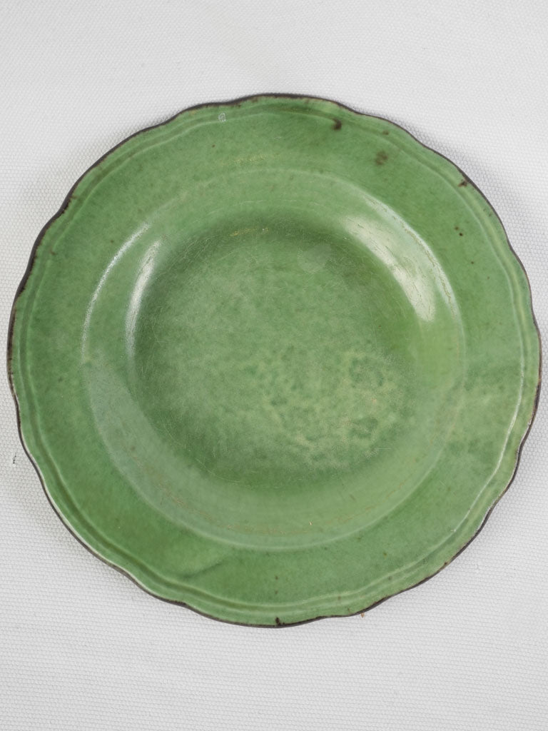 Vintage glazed Dieulefit dish