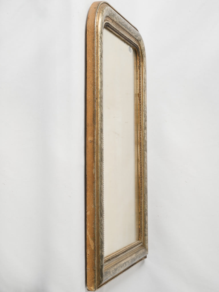 Delicate Gilt Pearl Louis Philippe Mirror