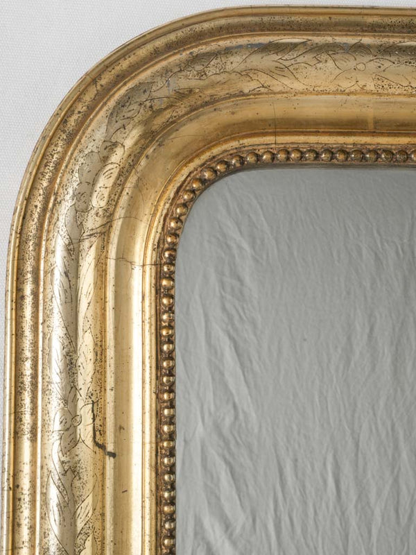 Ornate, gilt Louis Philippe mirror