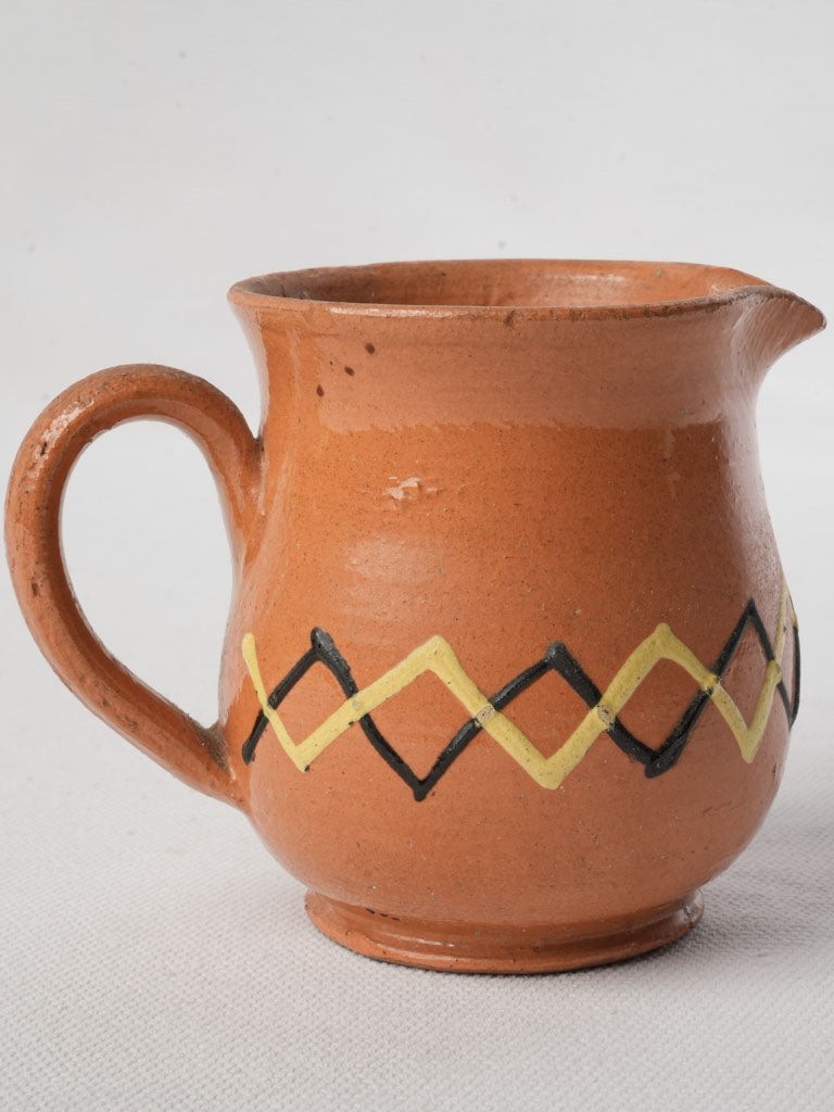 Antique French glazed creamer  