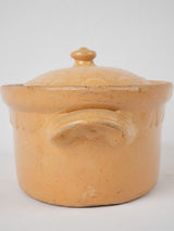 Aged yellow ocher tureen collectible