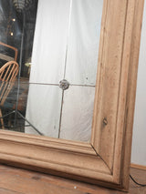 Very large oak mirror 88½" x 59¾"