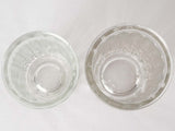 Collection of antique French jam jars - glass
