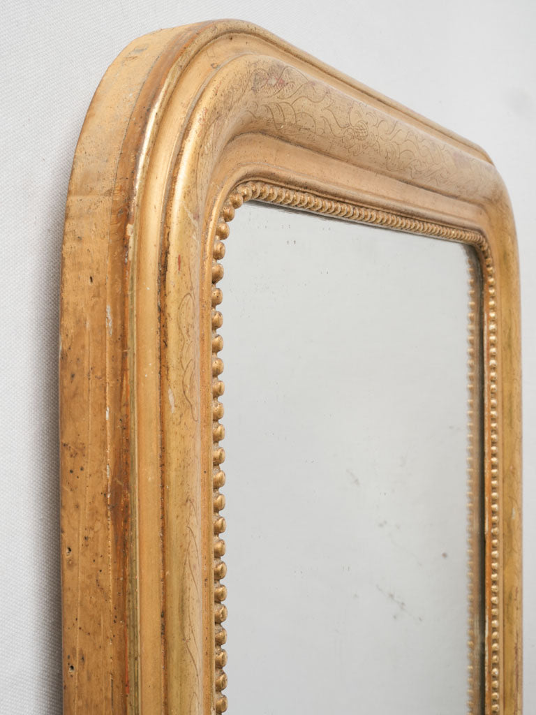 Timeless Louis Philippe mercury glass mirror