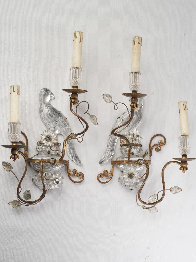 Vintage French wall sconces