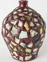 Handmade mosaic 'picassiette' pot 9½"
