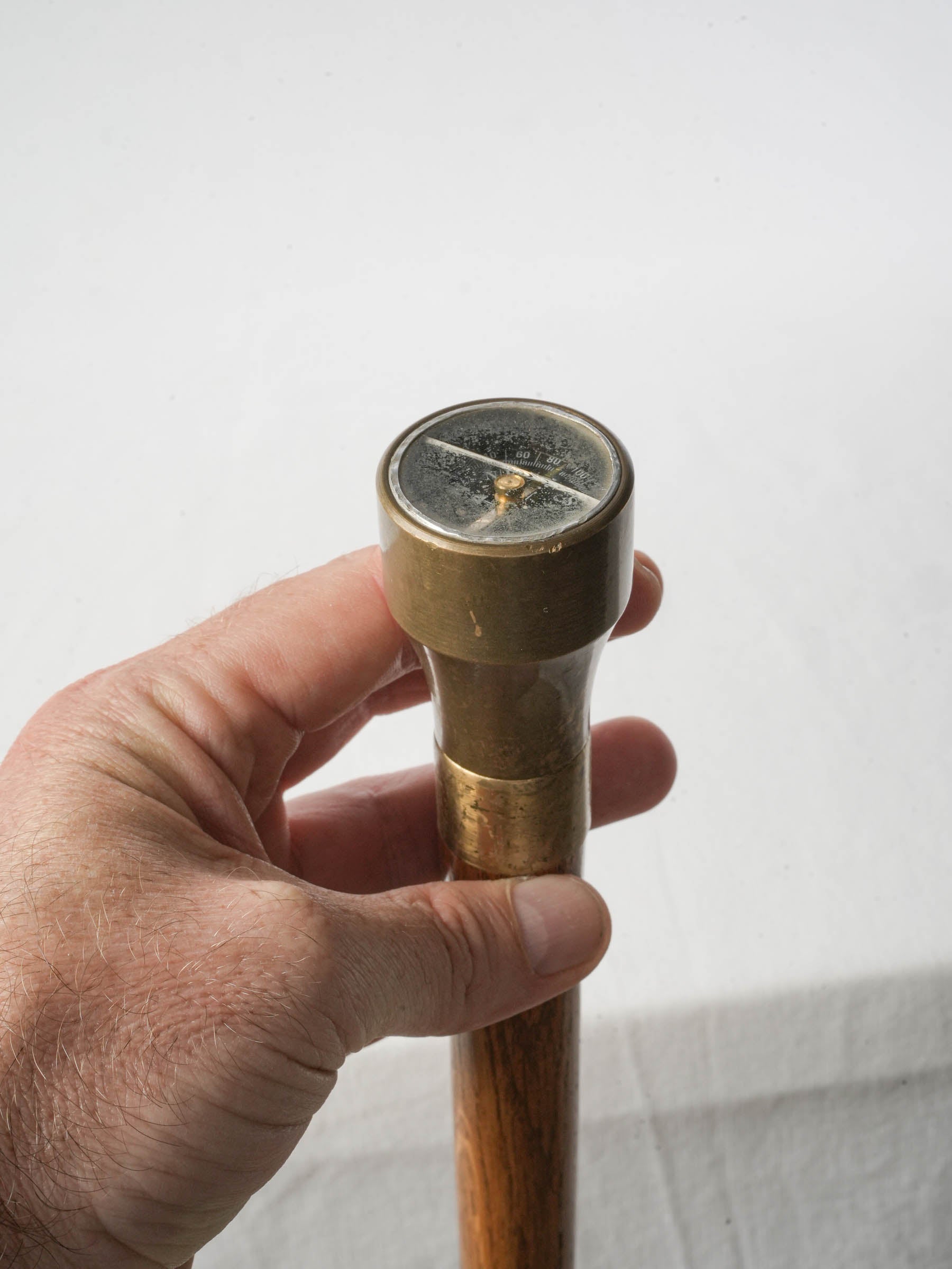 Rustic wooden portable walking cane