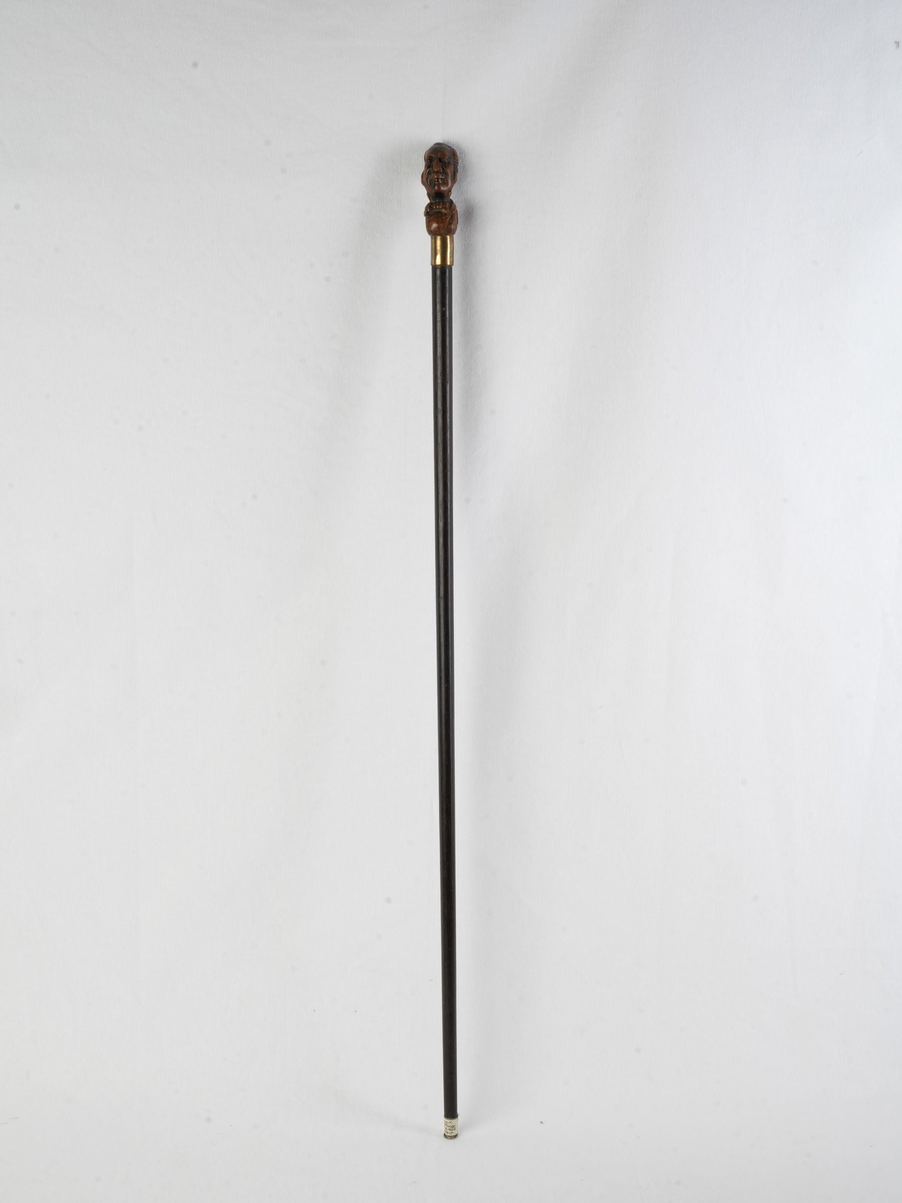 Elegant stained wood cane